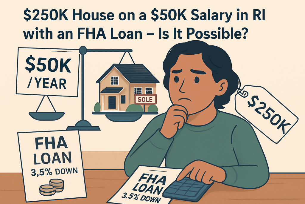 $250K House on a $50K Salary in RI with an FHA Loan – Is It Possible?