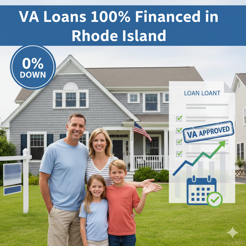 VA Loan Minimum Down Payment – 100% Financed in RI